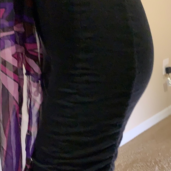 Michael Kors Collection Black Wool Ruched …Dress - Picture 13 of 14